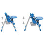 Voir la diapositive 4 : VIDAXL Chaise haute pour bebe Bleu et gris