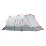 Voir la diapositive 2 : OUTSUNNY Tente de camping familiale 6-8 personnes - portes, fenêtres, sac de transport - dim. 5,1 x 2,4 x 1,8 cm - gris clair