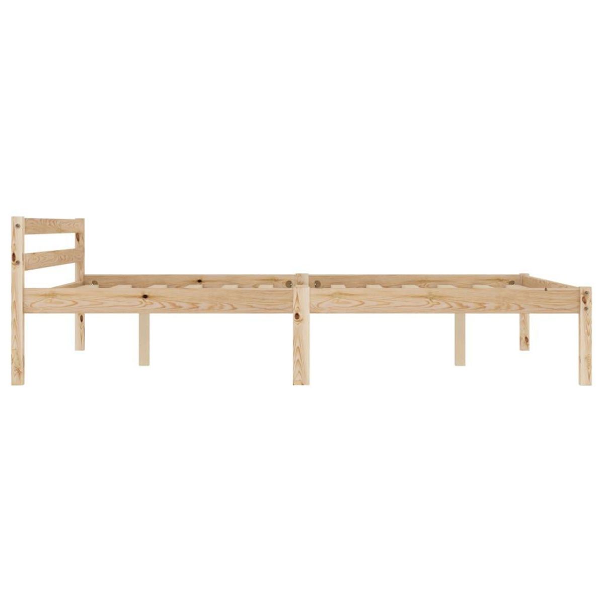 VIDAXL Cadre de lit sans matelas bois de pin massif 120x200 cm
