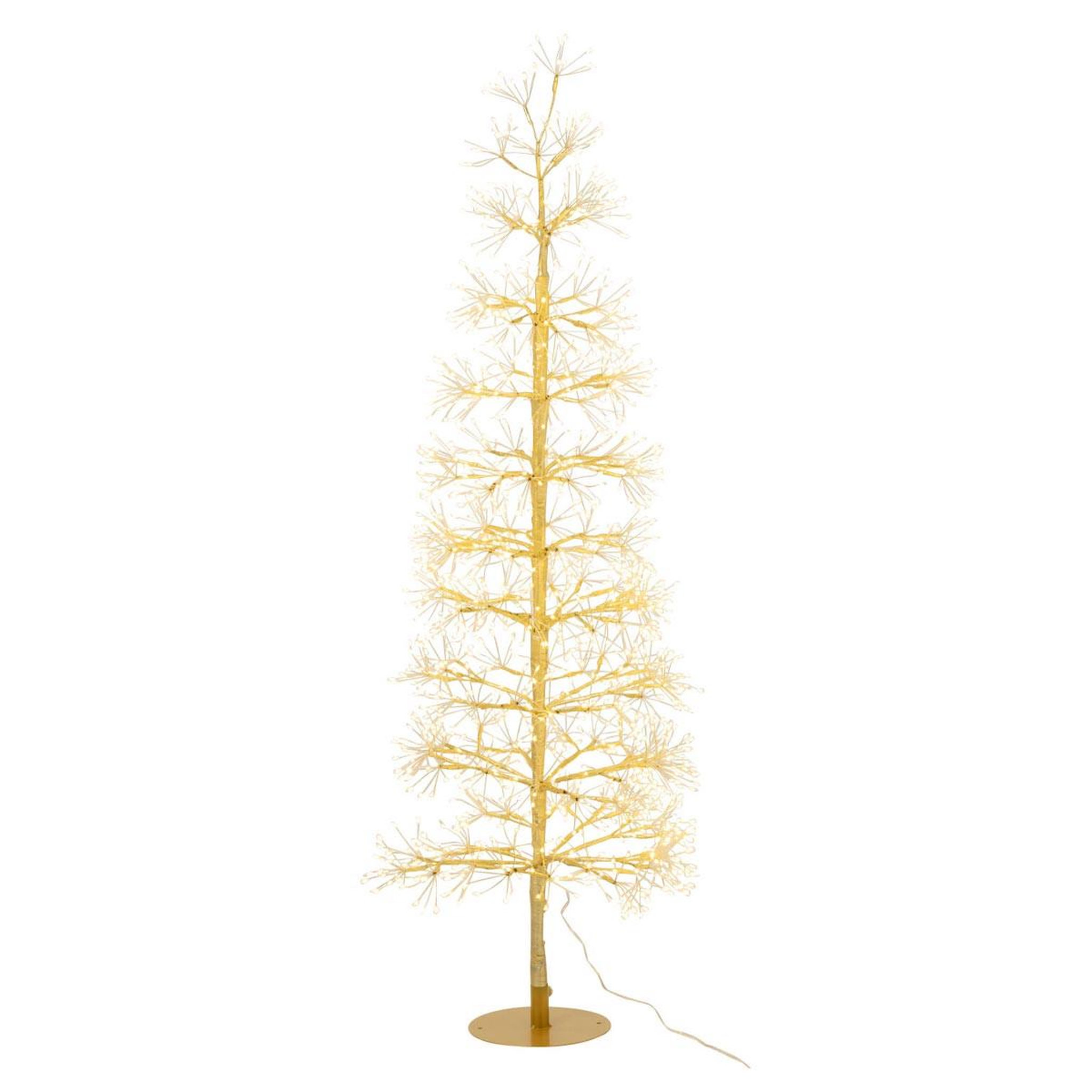 J-LINE Sapin à led en métal  grady  120cm doré