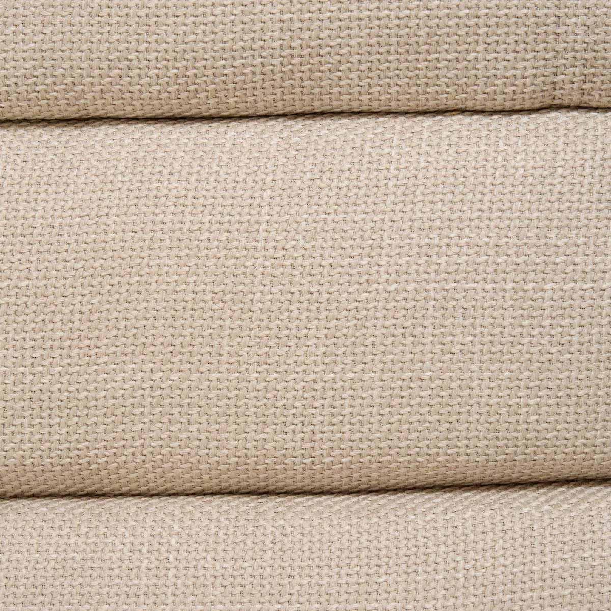 Voir la diapositive 5 : ATMOSPHERA Pouf 3 arches en tissu  sisco  44cm beige