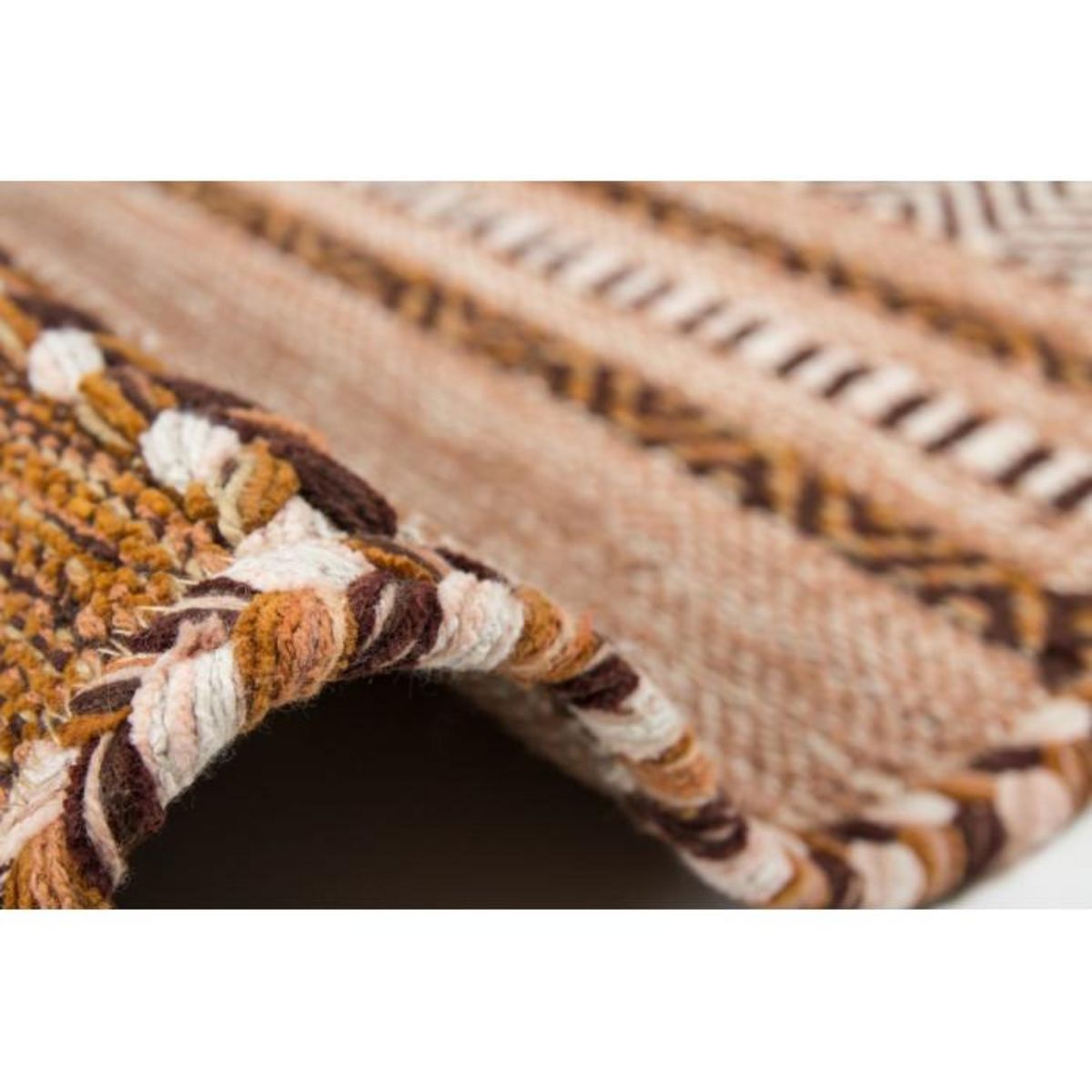 Paris Prix Tapis Ethnique Tissé à la Main  Alhambra  Marron