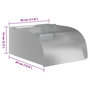 Voir la diapositive 6 : VIDAXL Cascade avec LED 30x34x14 cm Acier inoxydable 304