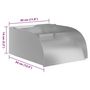 Voir la diapositive 6 : VIDAXL Cascade avec LED 30x34x14 cm Acier inoxydable 304