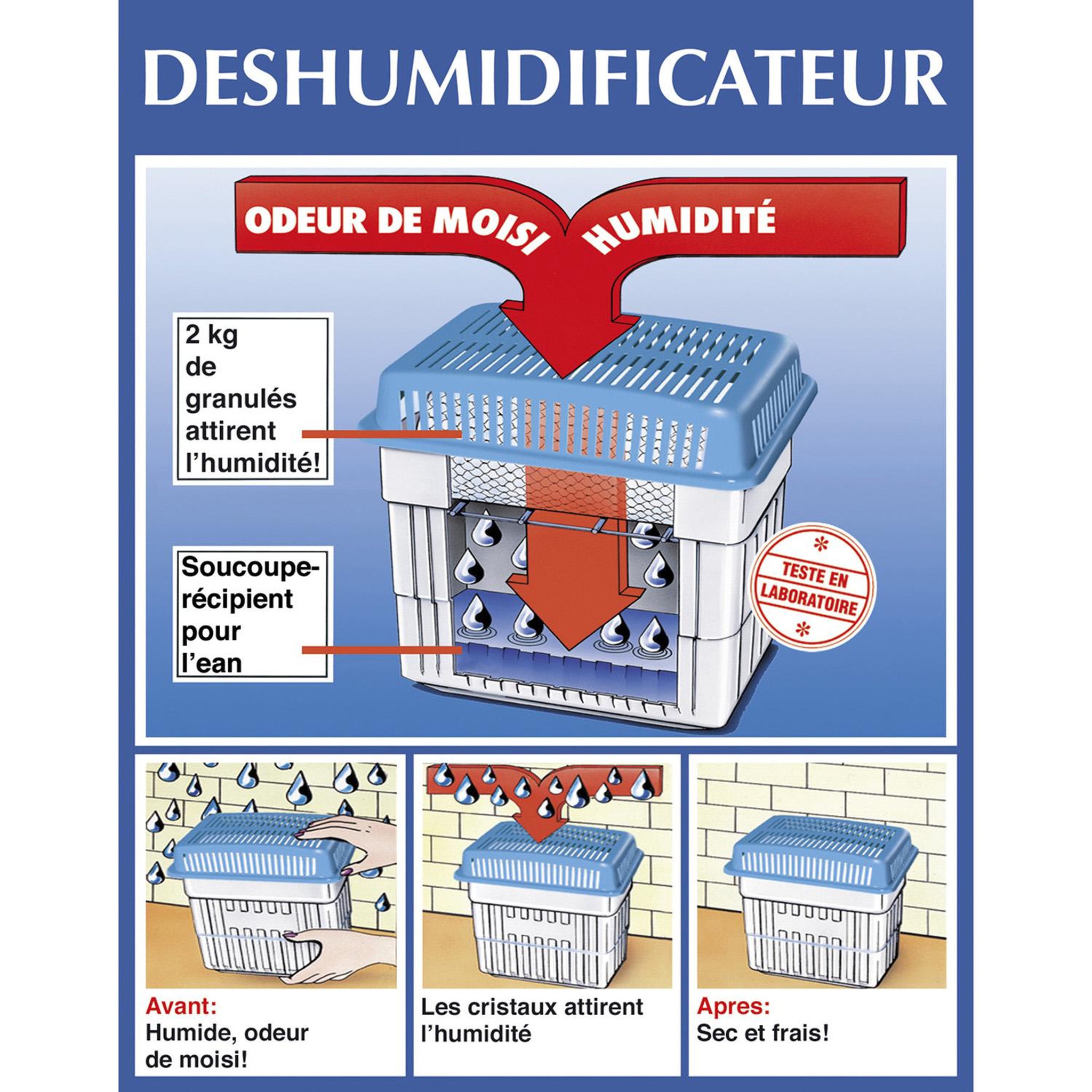 Wenko Recharge pour déshumidificateur 2 kg
