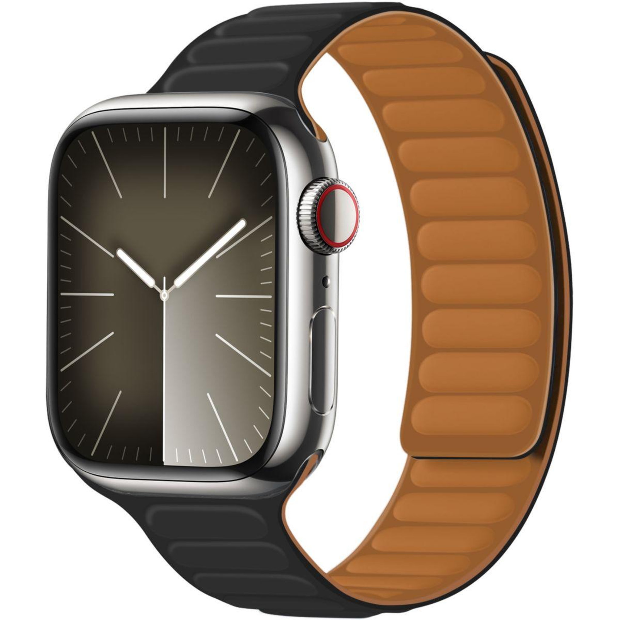 Voir la diapositive 2 : ADEQWAT Bracelet Apple watch Noir 42/44/45/49mm