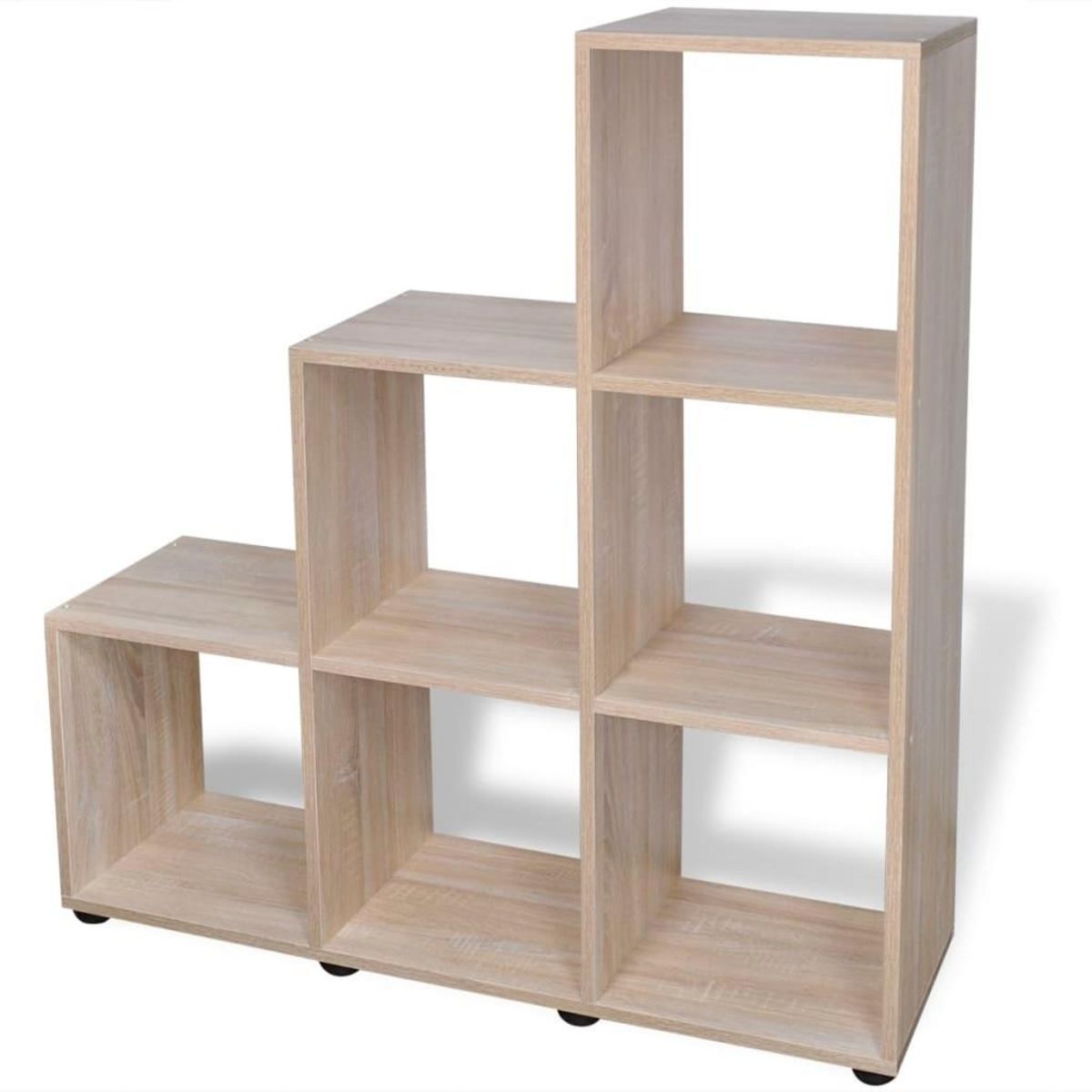VIDAXL Bibliotheque/etagere 107 cm Couleur de chene
