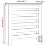 Voir la diapositive 6 : VIDAXL Cache-radiateur vieux bois 78x20x82 cm bois d'ingenierie