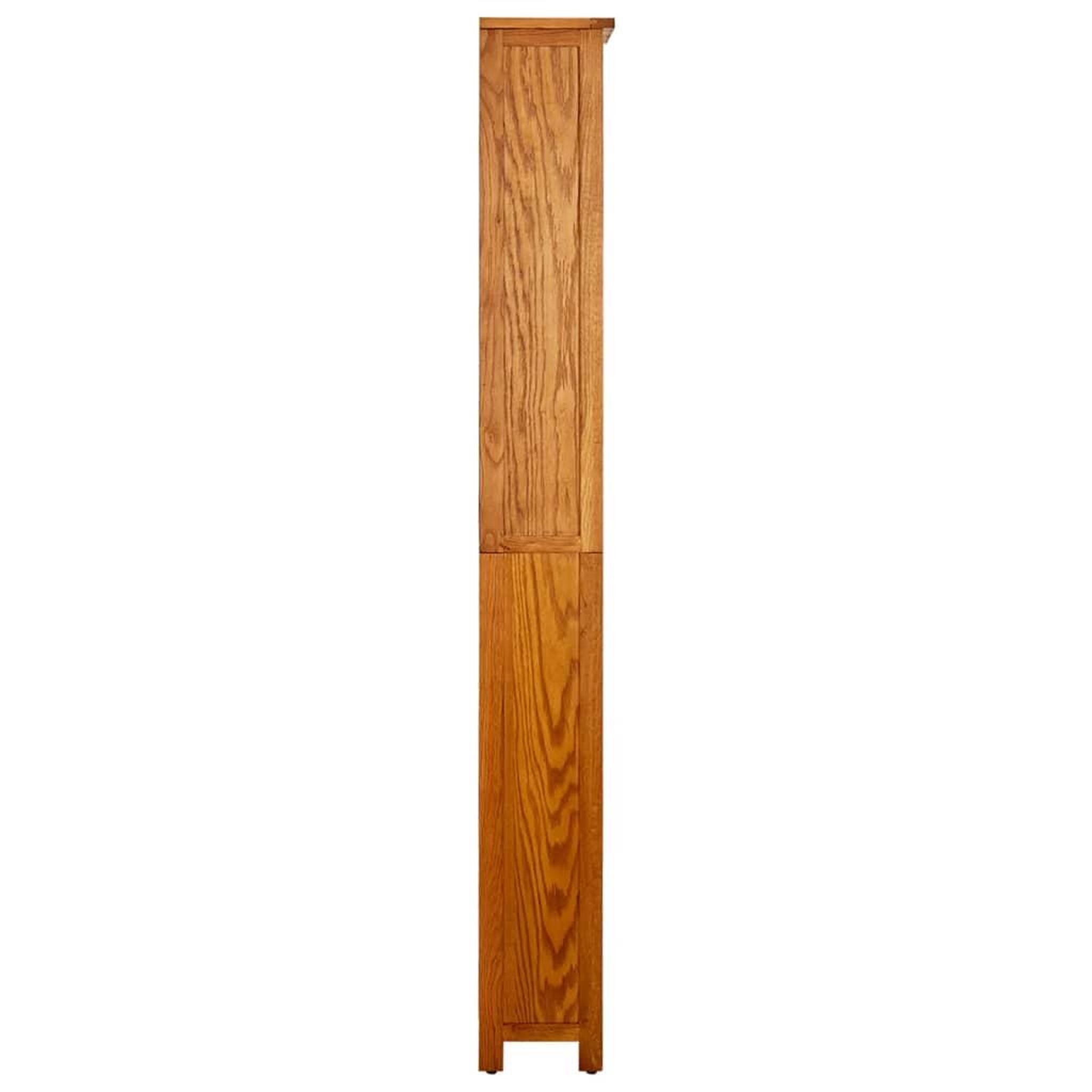Voir la diapositive 3 : VIDAXL Bibliotheque a 6 niveaux 52x22x180 cm Bois de chene massif