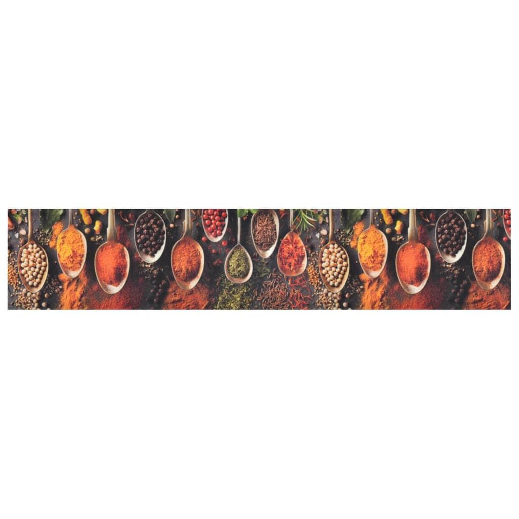 Voir la diapositive 2 : VIDAXL Tapis de cuisine lavable impression cuillere epices 60x300 cm