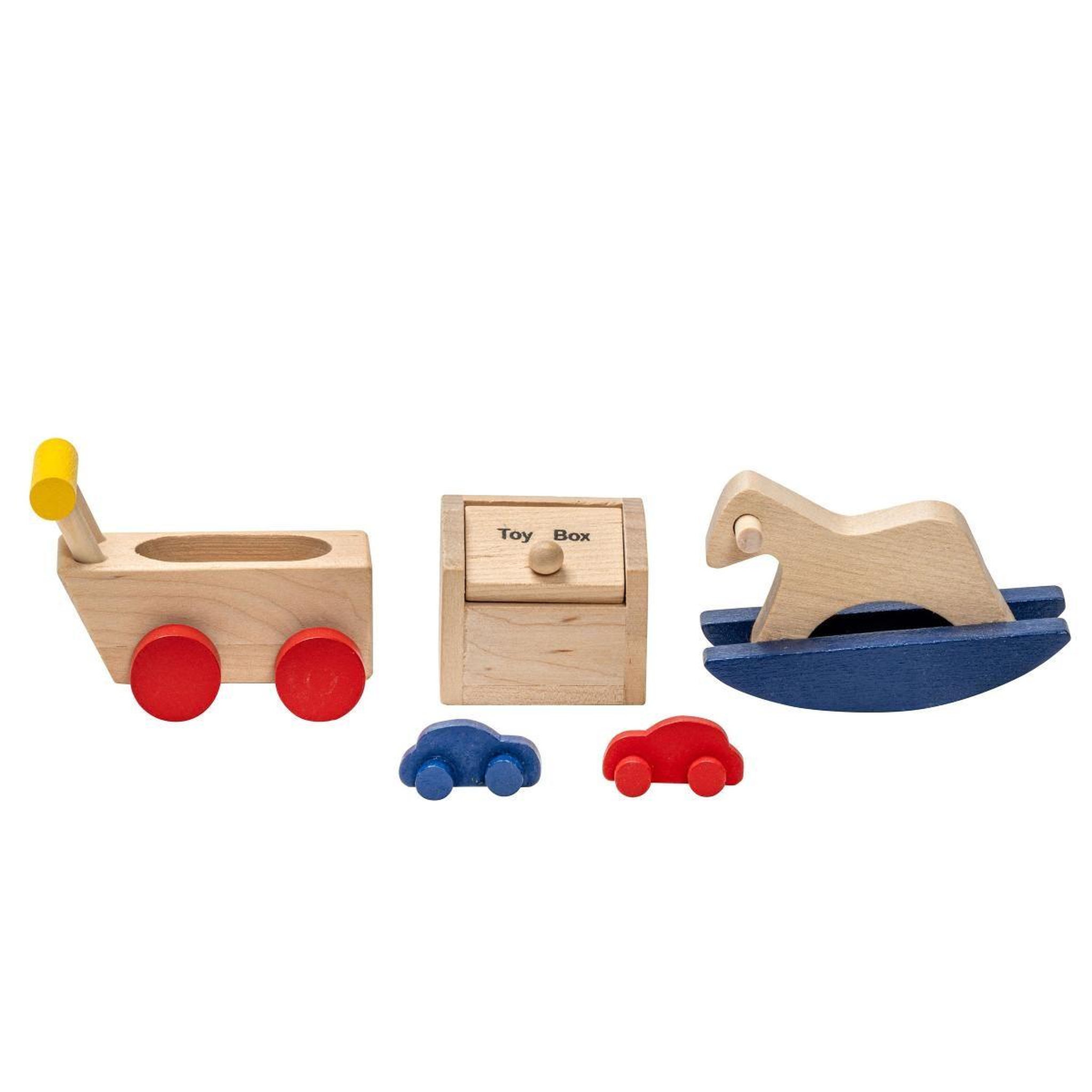 Voir la diapositive 4 : EDUCO Maison de poupées - chambre enfant — ensemble de 8 pièces