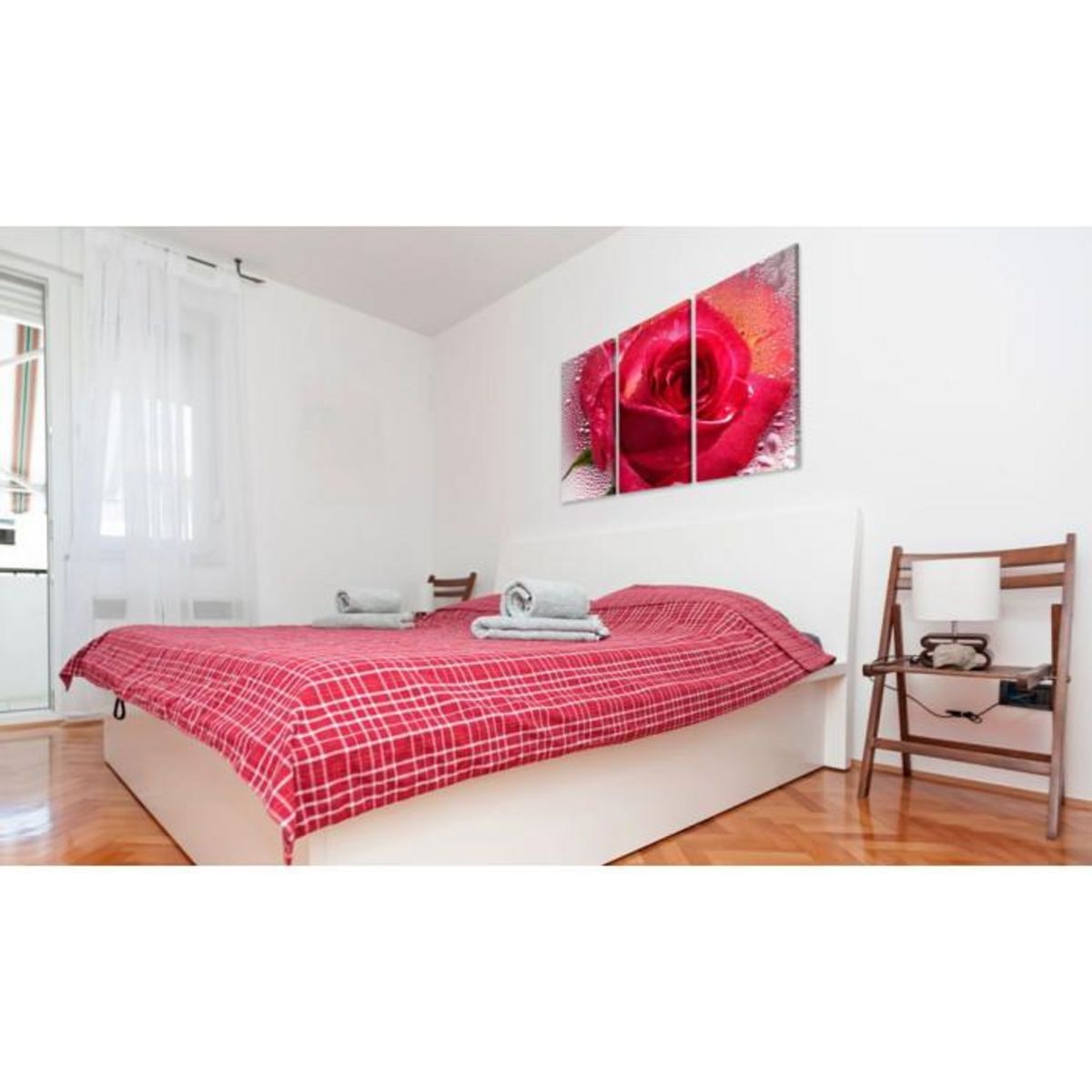 Paris Prix Tableau Imprimé 3 Panneaux  Lady Rose