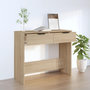 Voir la diapositive 1 : VIDAXL Table console Chene sonoma 90x36x75 cm Bois d'ingenierie