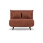 Voir la diapositive 6 : BEST MOBILIER Lumi - banquette convertible clic-clac 1 place en velours côtelé