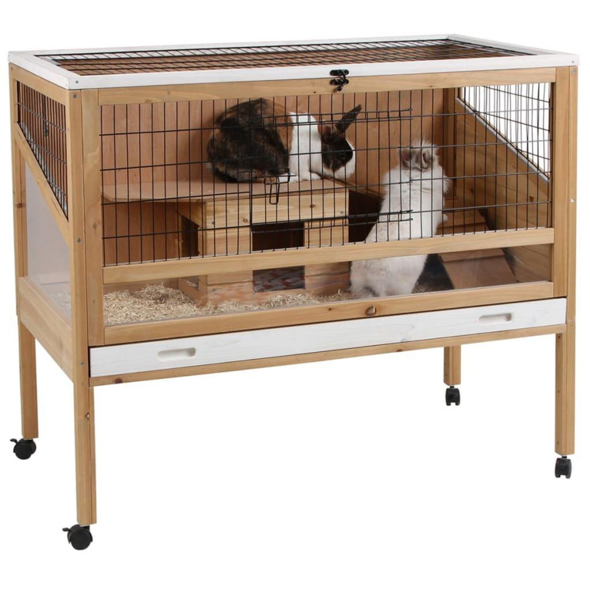 KERBL Kerbl Cage de petits animaux Indoor Deluxe 115 x60 x92,5 cm Bois 82725
