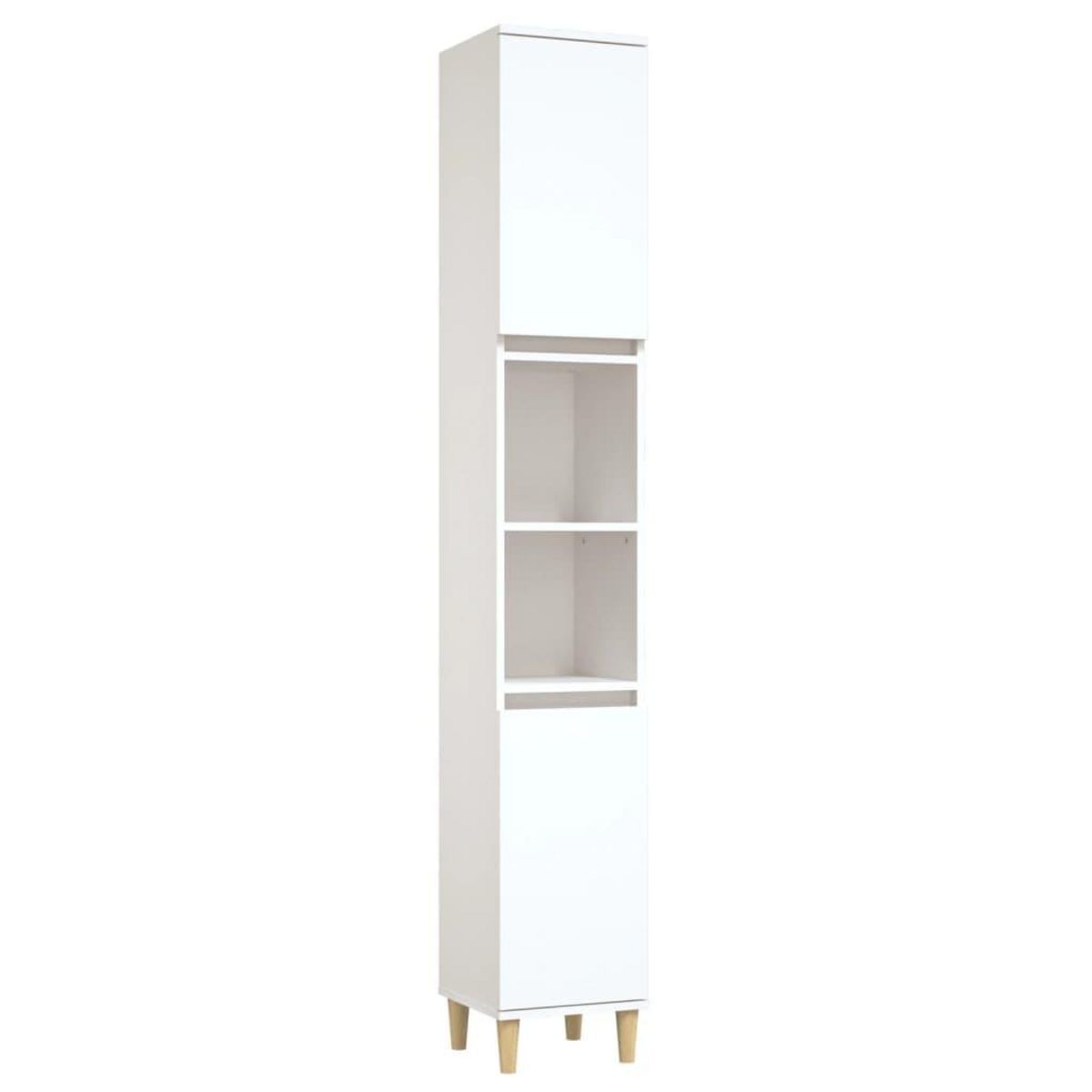 VIDAXL Armoire de salle de bain blanc 30x30x190 cm bois d'ingenierie