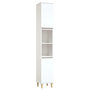 Voir la diapositive 2 : VIDAXL Armoire de salle de bain blanc 30x30x190 cm bois d'ingenierie
