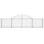 Voir la diapositive 4 : VIDAXL Paniers a gabions arques 4 pcs 200x30x40/60 cm Fer galvanise