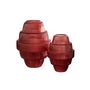 Voir la diapositive 2 : Paris Prix Vase Design en Verre  Max  23cm Rouge