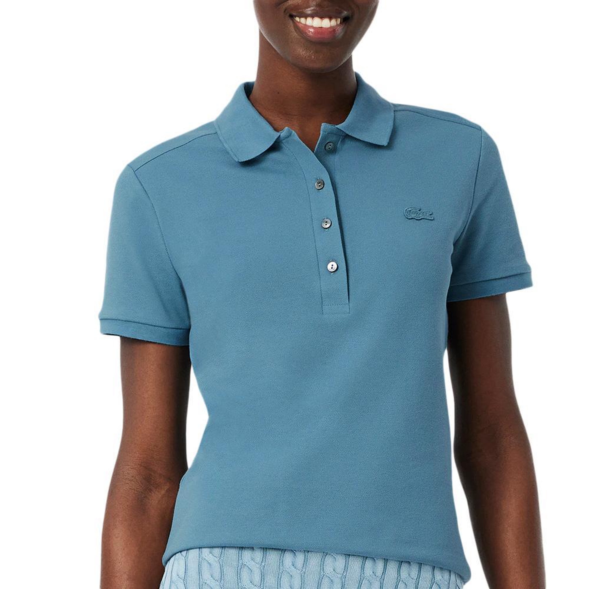 Lacoste Polo  Femme Lacoste PF5462. Coloris disponibles : Bleu