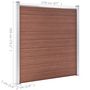 Voir la diapositive 6 : VIDAXL Cloture de jardin WPC 699x186 cm Marron