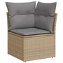 Voir la diapositive 4 : VIDAXL Salon de jardin avec coussins 8 pcs beige resine tressee acacia