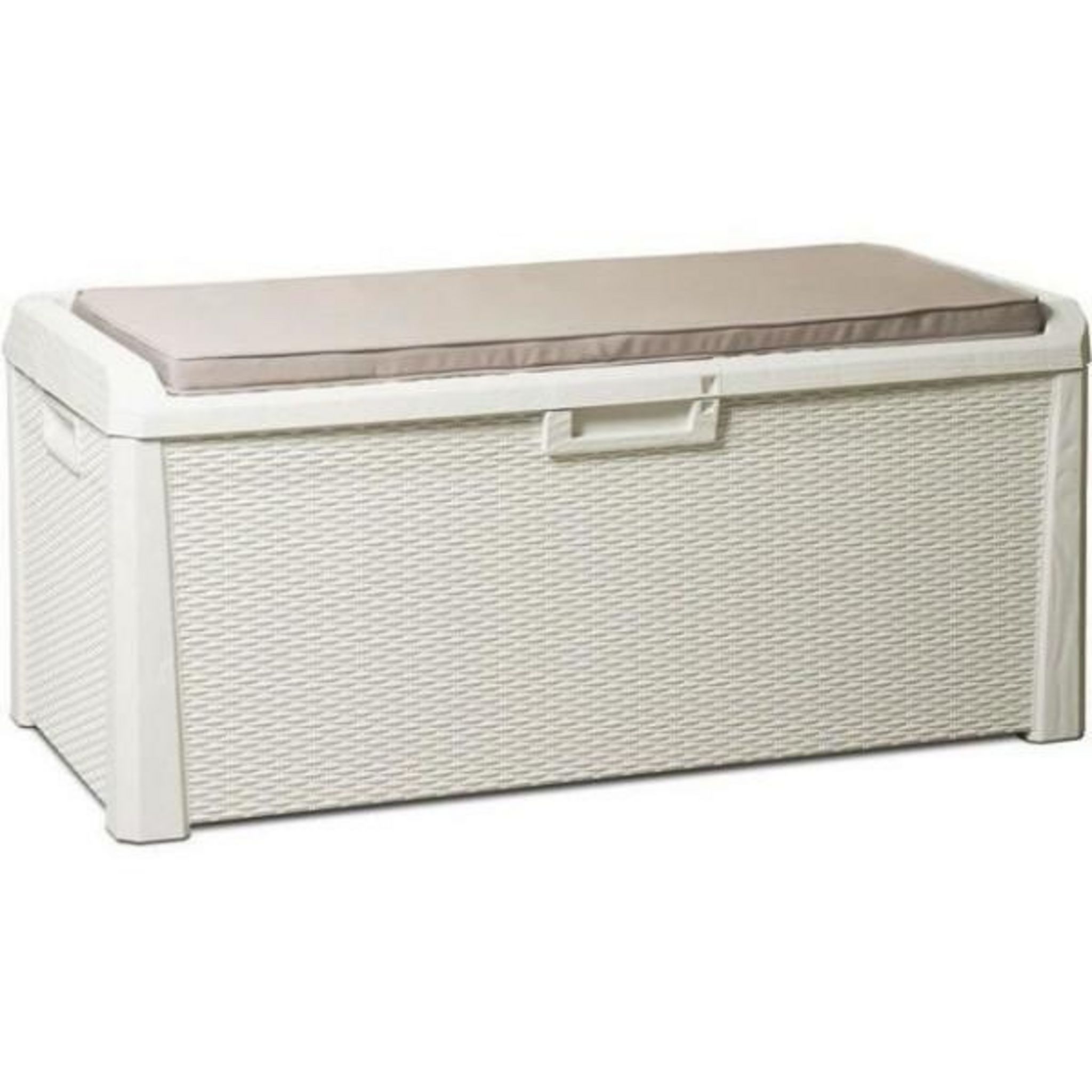 Toomax Banc coffre de jardin SANTORINI PLUS - Résine - Capacité 550L ...