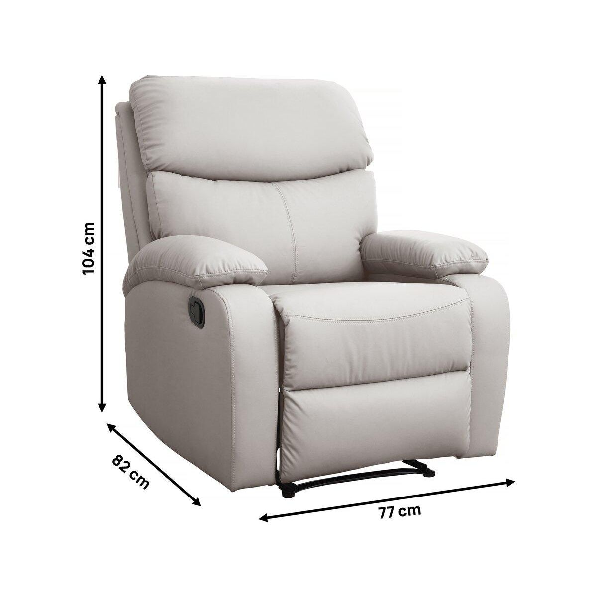 Habitat et Jardin Fauteuil inclinable  Giselle  - Beige