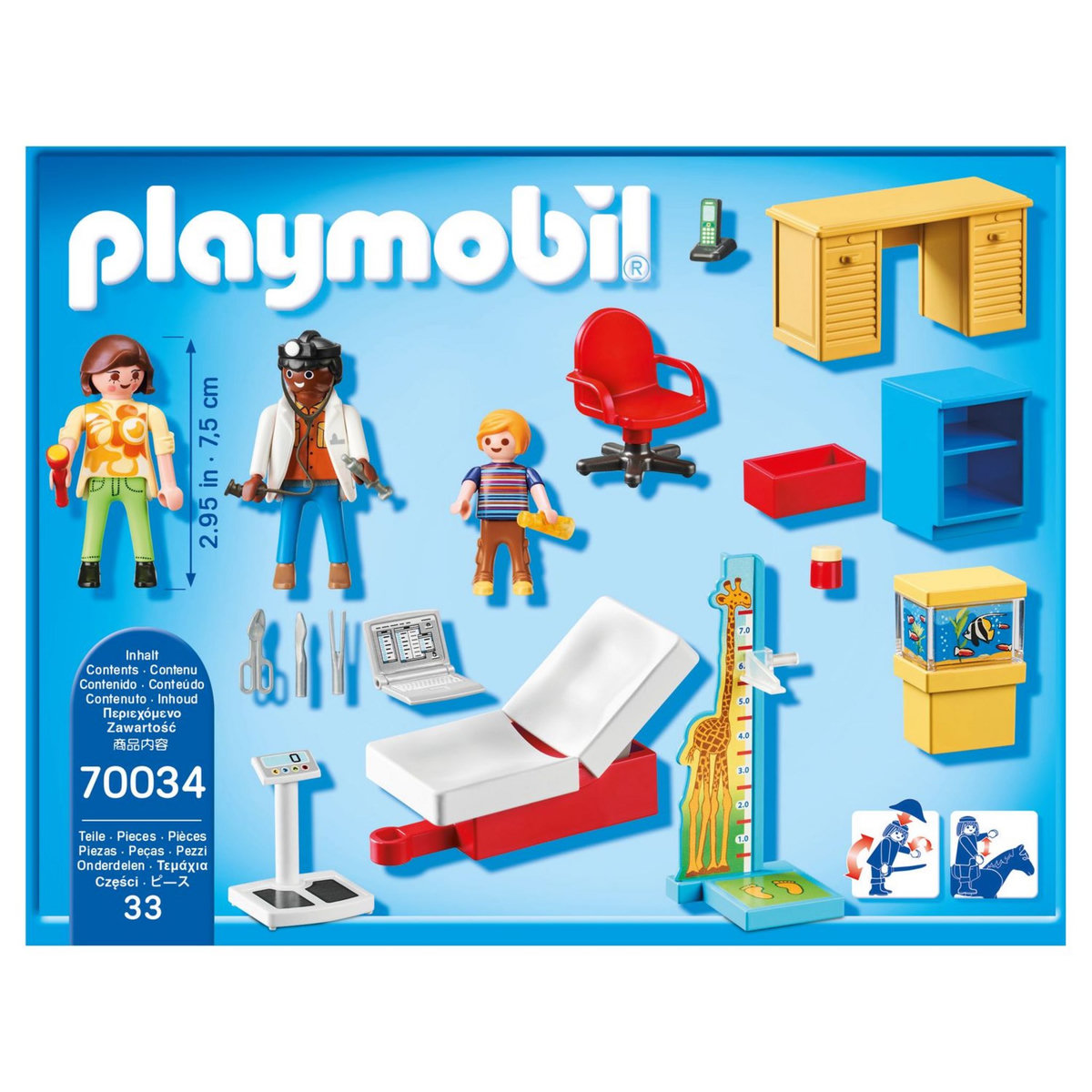 PLAYMOBIL 70034 - StarterPack - City Life Hopital - Cabinet de pédiatre