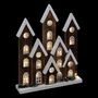 Voir la diapositive 2 : ATMOSPHERA Village Lumineux décoratif  Neige  40cm Marron