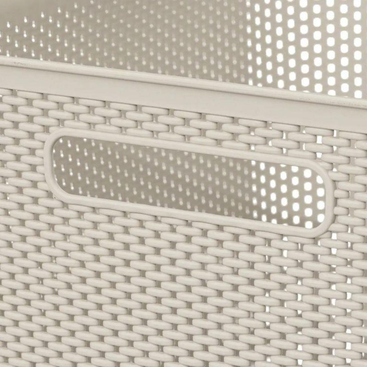  Panier de Rangement  Crochet  21cm Beige Lin