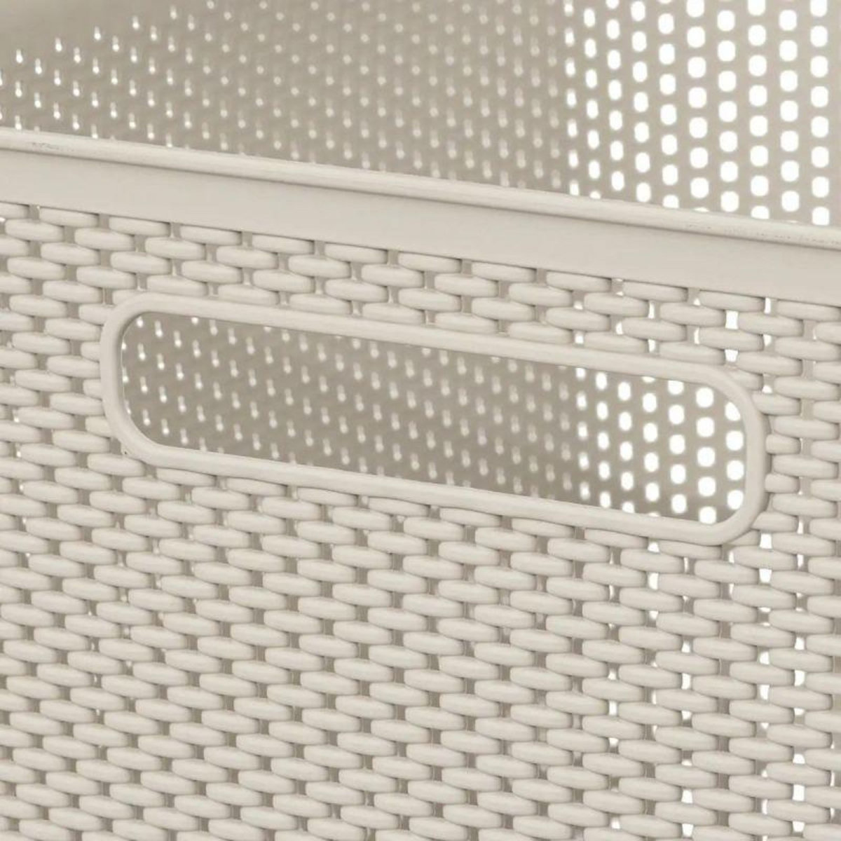  Panier de Rangement  Crochet  21cm Beige Lin