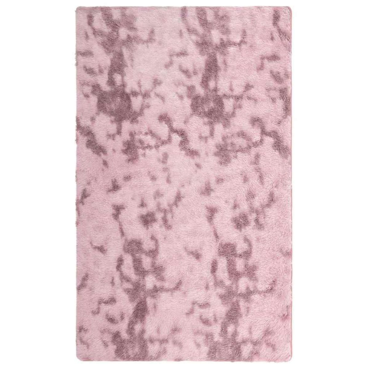VIDAXL Tapis Shaggy a poils longs NAVARRA rose poudre 80x150 cm