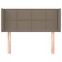 Voir la diapositive 3 : VIDAXL Tete de lit avec oreilles Taupe 103x16x78/88 cm Tissu