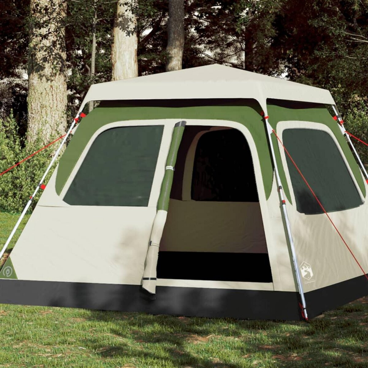 VIDAXL Tente de camping a dome 4 personnes vert liberation rapide