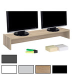 IDIMEX Support d'écran d'ordinateur SCREEN, en mélaminé. Coloris disponibles : Gris, Marron, Noir