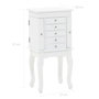 Voir la diapositive 6 : VIDAXL Armoire a bijoux sur pieds Blanc