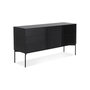 Voir la diapositive 1 : Paris Prix Buffet 3 Tiroirs & 2 Portes Design  Lasco  160cm Noir