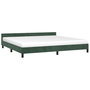 Voir la diapositive 3 : VIDAXL Cadre de lit sans matelas vert fonce 200x200 cm velours