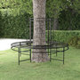 Voir la diapositive 1 : VIDAXL Banc circulaire tour d'arbre Ø137 cm Noir Acier