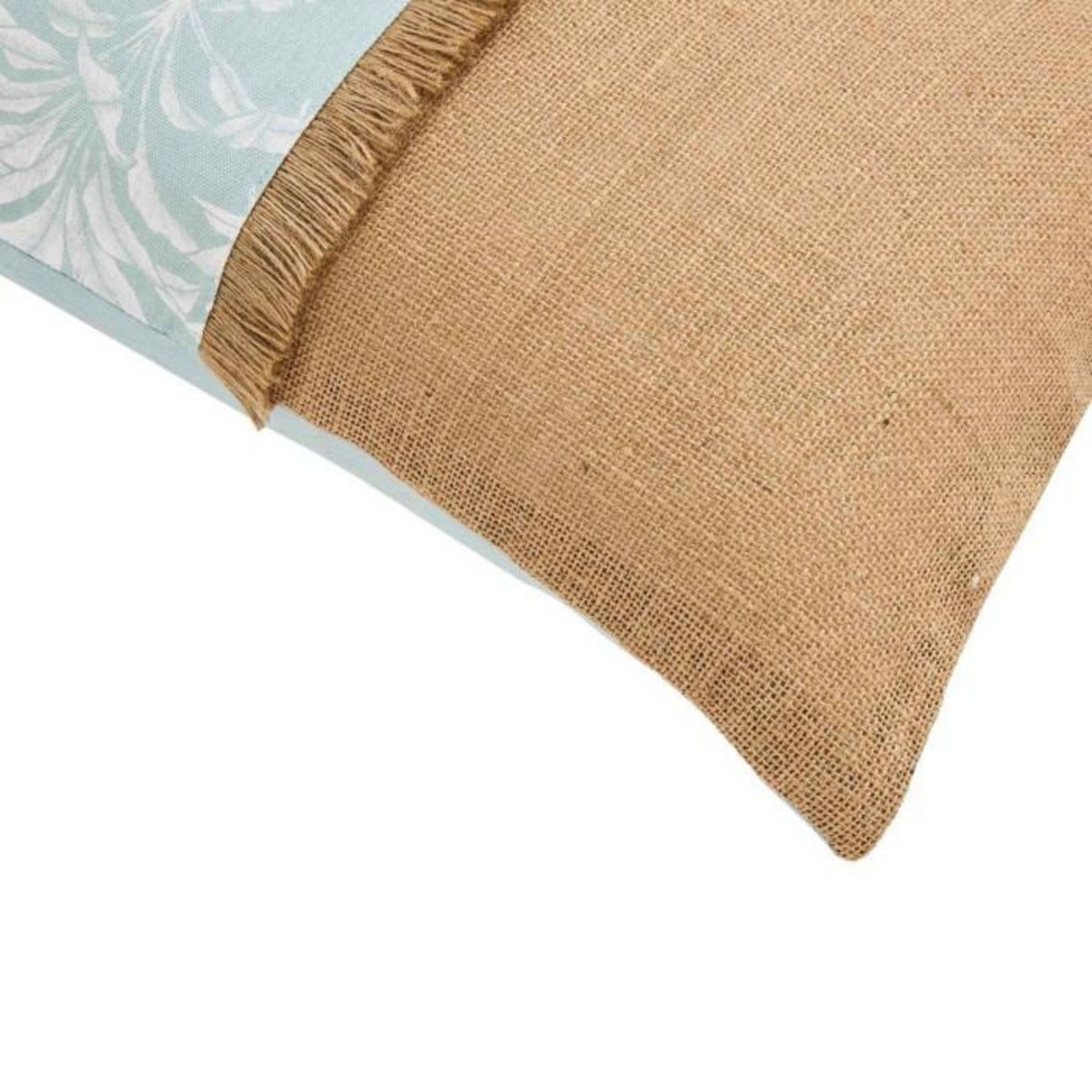 Paris Prix Coussin Déco Imprimé Avec Jute  Hera  30x50cm Menthe