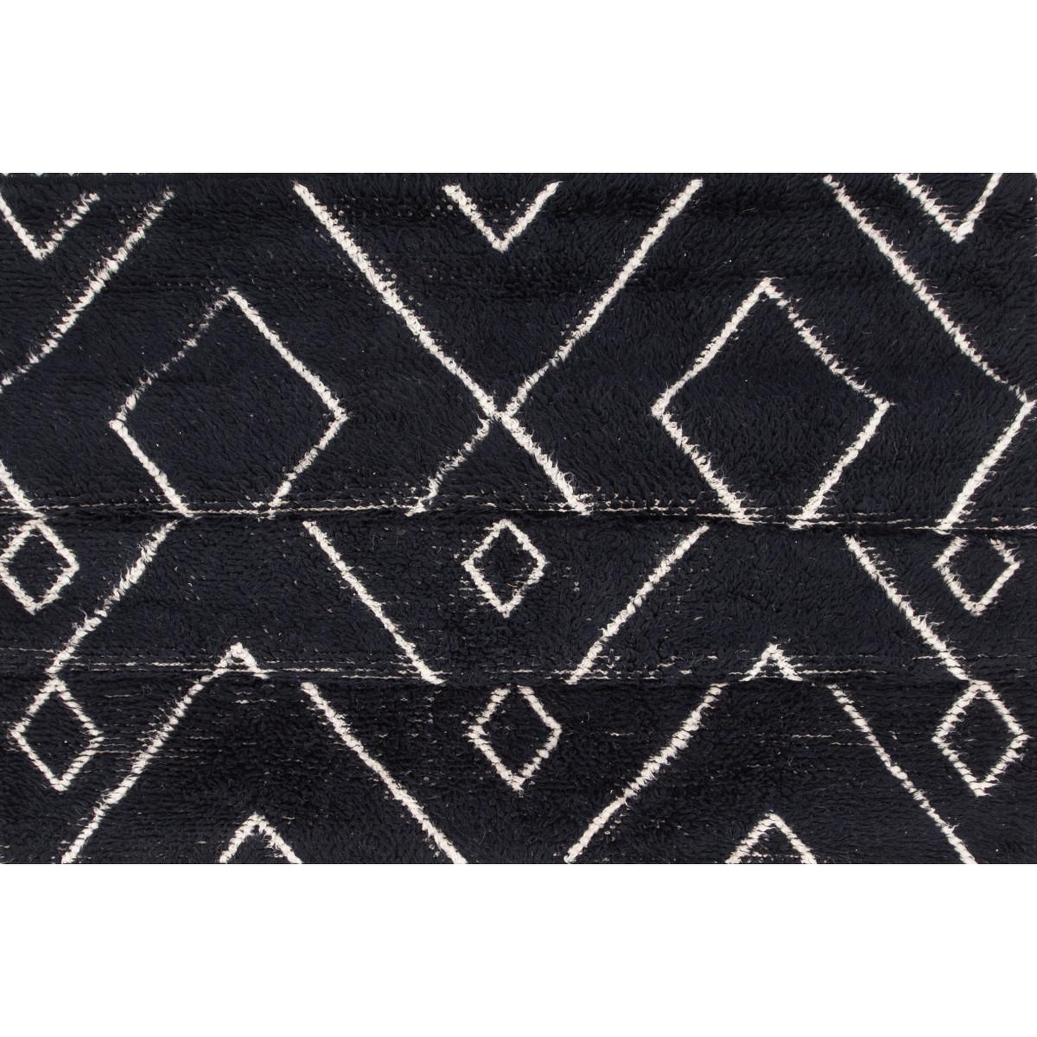 Voir la diapositive 6 : Paris Prix Tapis déco en laine  david  162x230 noir