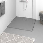 VIDAXL Receveur de douche SMC Gris 90x80 cm