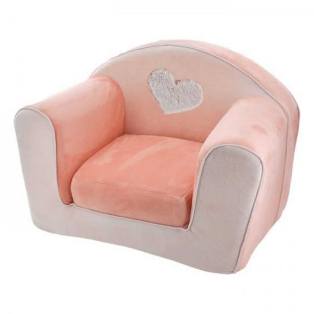 DOMIVA Fauteuil - Chaise - Bebe - Enfant  club convertible Lapinou - Rose - 42 x 55 cm