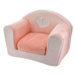 DOMIVA Fauteuil - Chaise - Bebe - Enfant  club convertible Lapinou - Rose - 42 x 55 cm