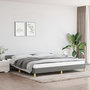 Voir la diapositive 1 : VIDAXL Cadre de lit sans matelas gris fonce 200x200 cm tissu