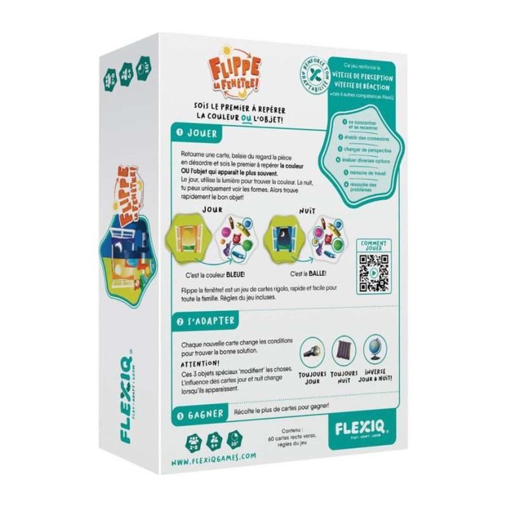 Voir la diapositive 4 : Asmodee Asmodee - Flippe la Fenetre - Jeu de rapidité et d'observation