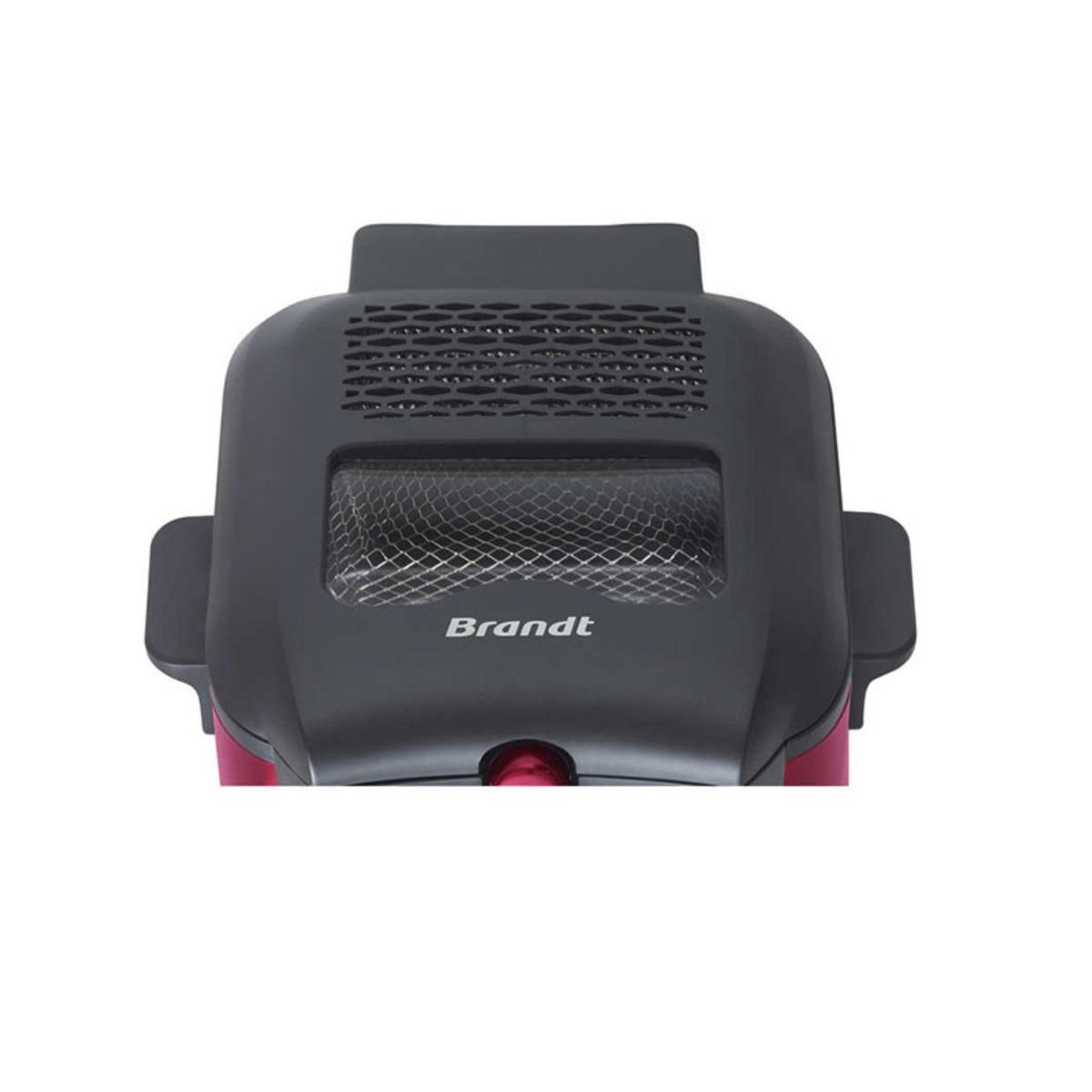 BRANDT Friteuse 2.5l 1600w rouge/noir - FRI25R