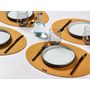 Voir la diapositive 2 : BJORN Set de table ovale - 6 pièces - Feutre recyclé marron