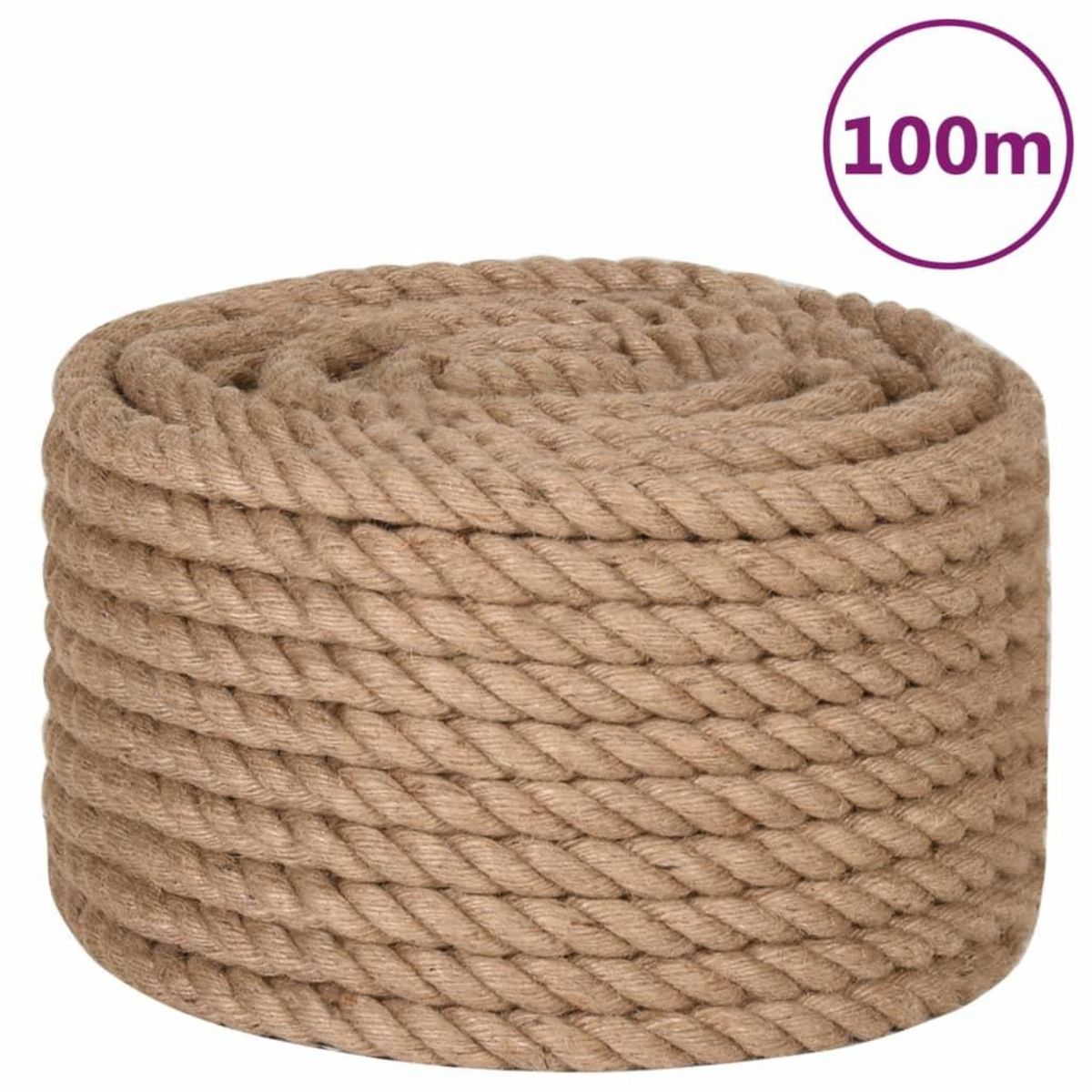VIDAXL Corde 100 % jute 20 mm 100 m